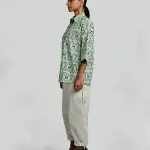 Miranda Top Congkak in Porcelain Blue